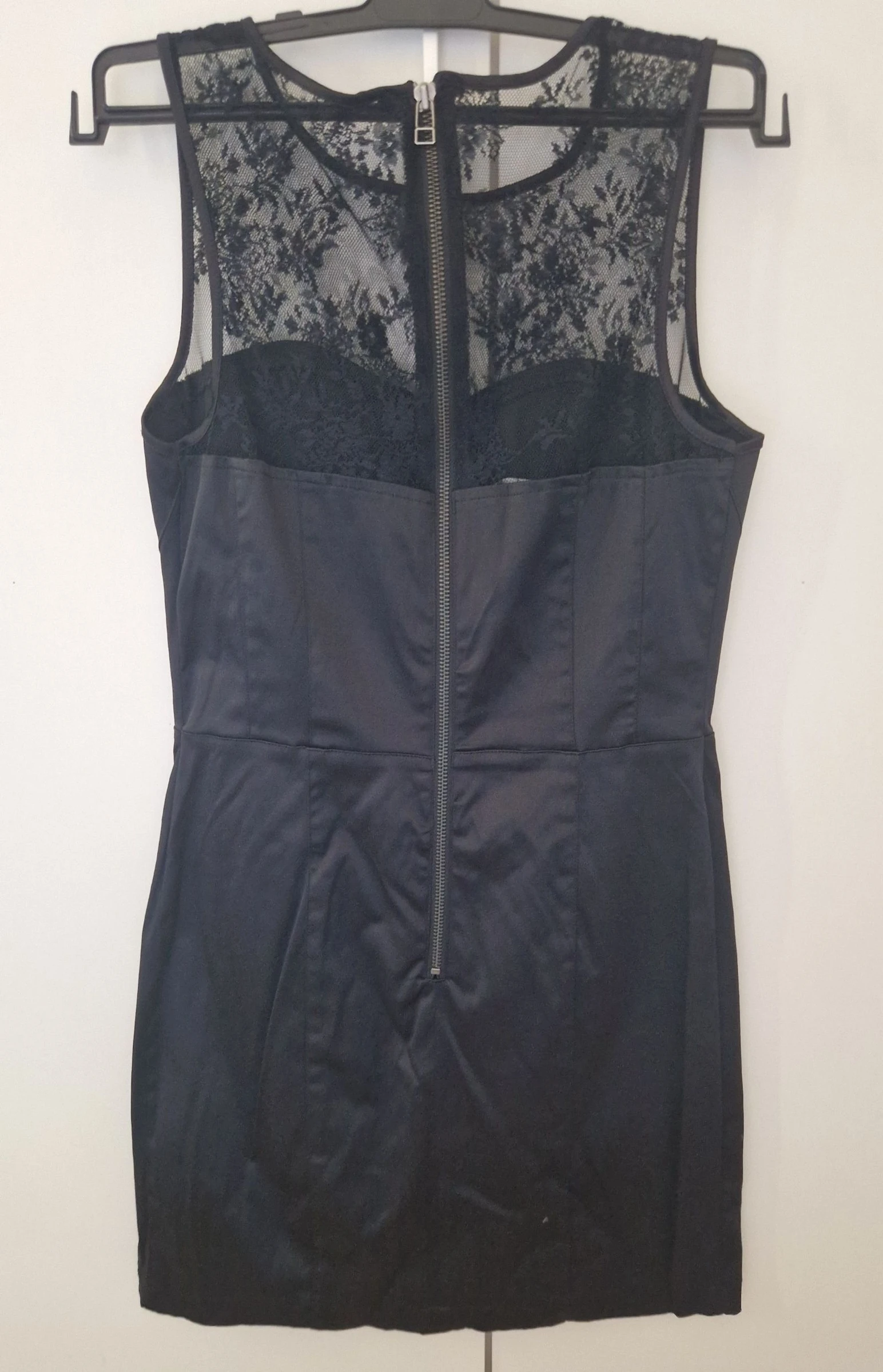 Vestido negro encaje corsé Stradivarius M – photo 7